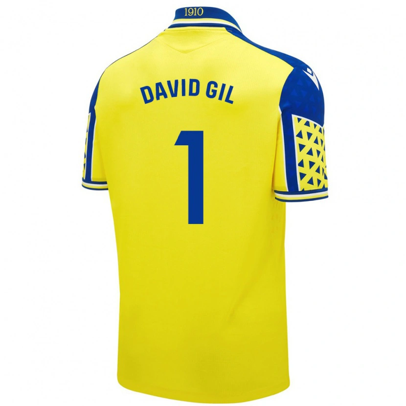 Danxen Kid David Gil #1 Yellow Blue Home Jersey 2024/25 T-Shirt