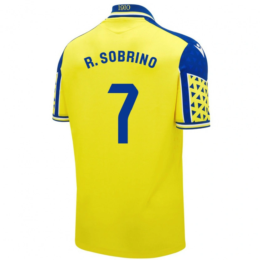 Danxen Kid Rubén Sobrino #7 Yellow Blue Home Jersey 2024/25 T-Shirt