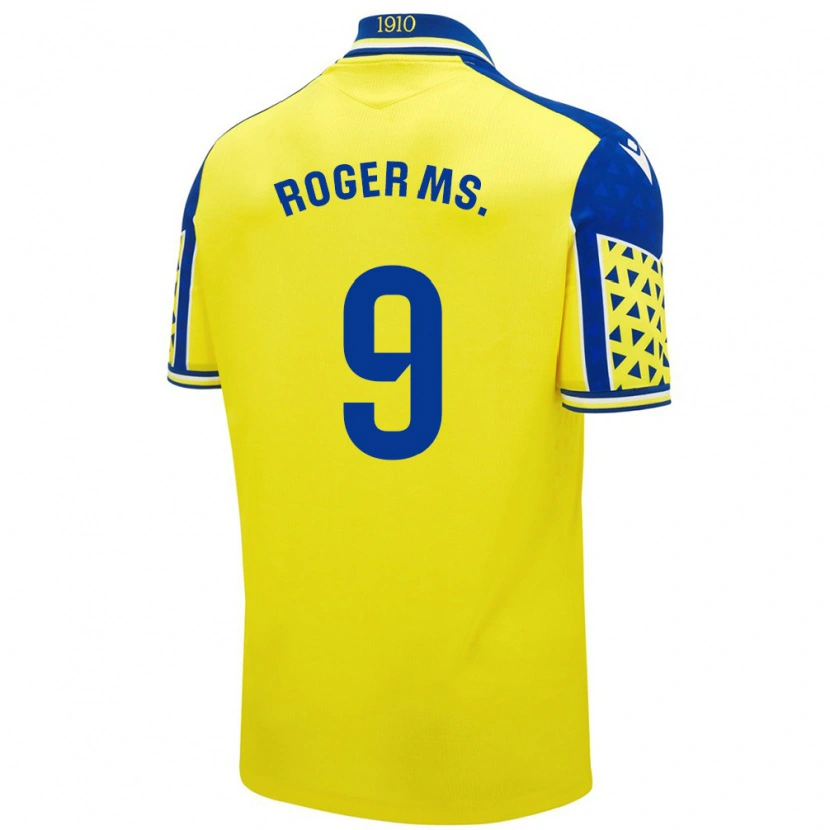 Danxen Kid Roger Martí #9 Yellow Blue Home Jersey 2024/25 T-Shirt