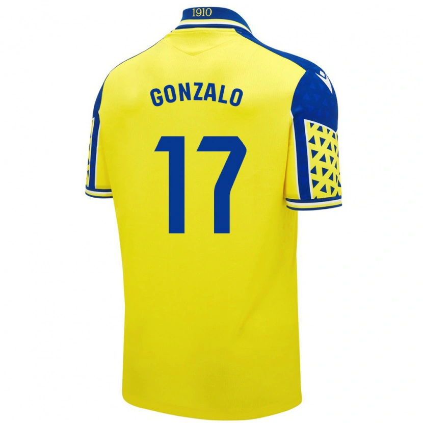 Danxen Kid Gonzalo Escalante #17 Yellow Blue Home Jersey 2024/25 T-Shirt