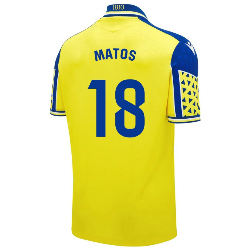 Danxen Kid José Matos #18 Yellow Blue Home Jersey 2024/25 T-Shirt