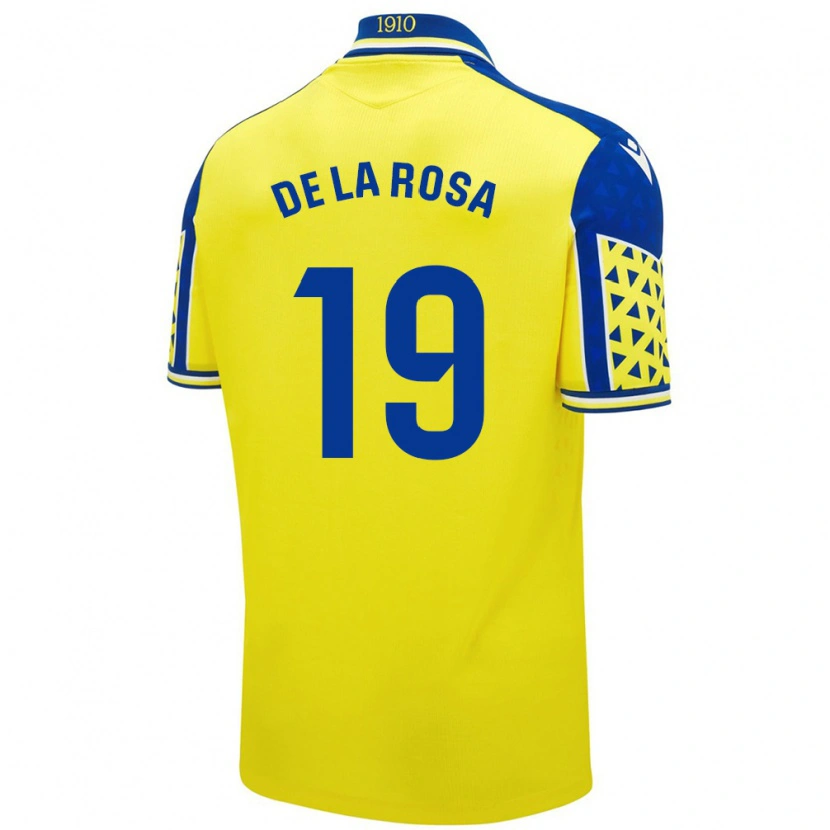 Danxen Kid José Antonio De La Rosa #19 Yellow Blue Home Jersey 2024/25 T-Shirt