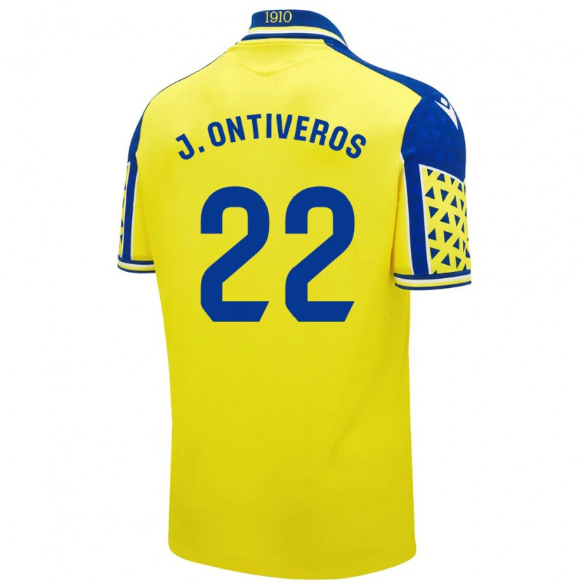 Danxen Kid Javi Ontiveros #22 Yellow Blue Home Jersey 2024/25 T-Shirt