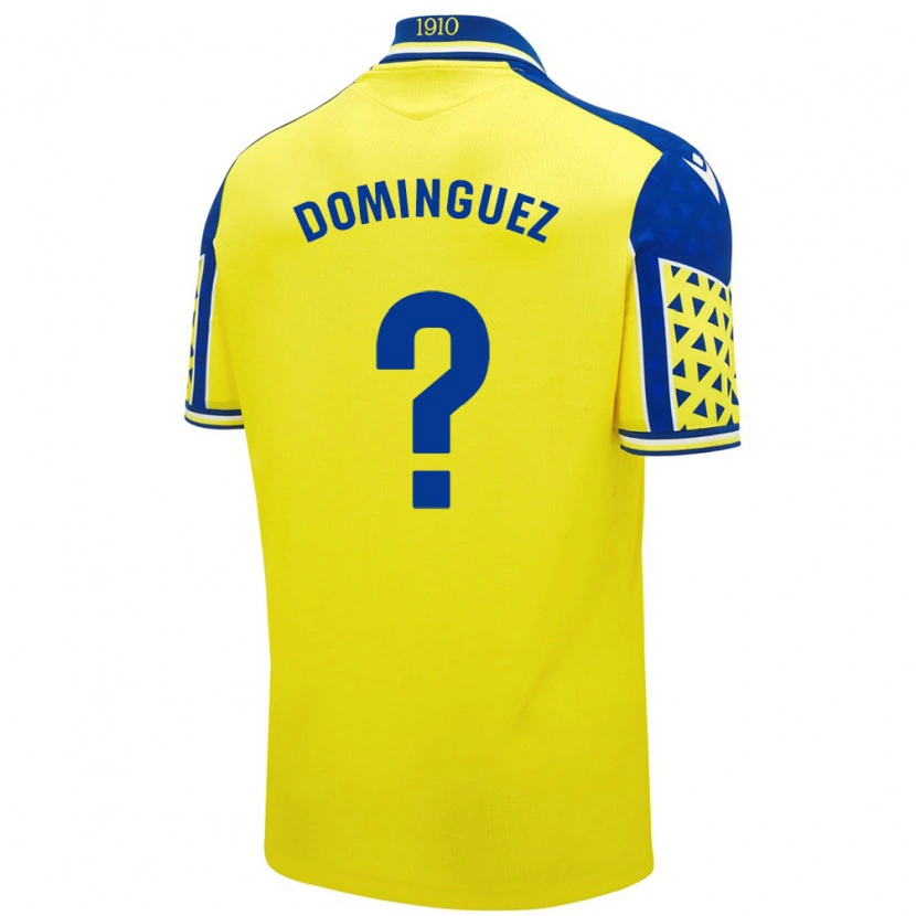 Danxen Kid Rubén Domínguez #0 Yellow Blue Home Jersey 2024/25 T-Shirt