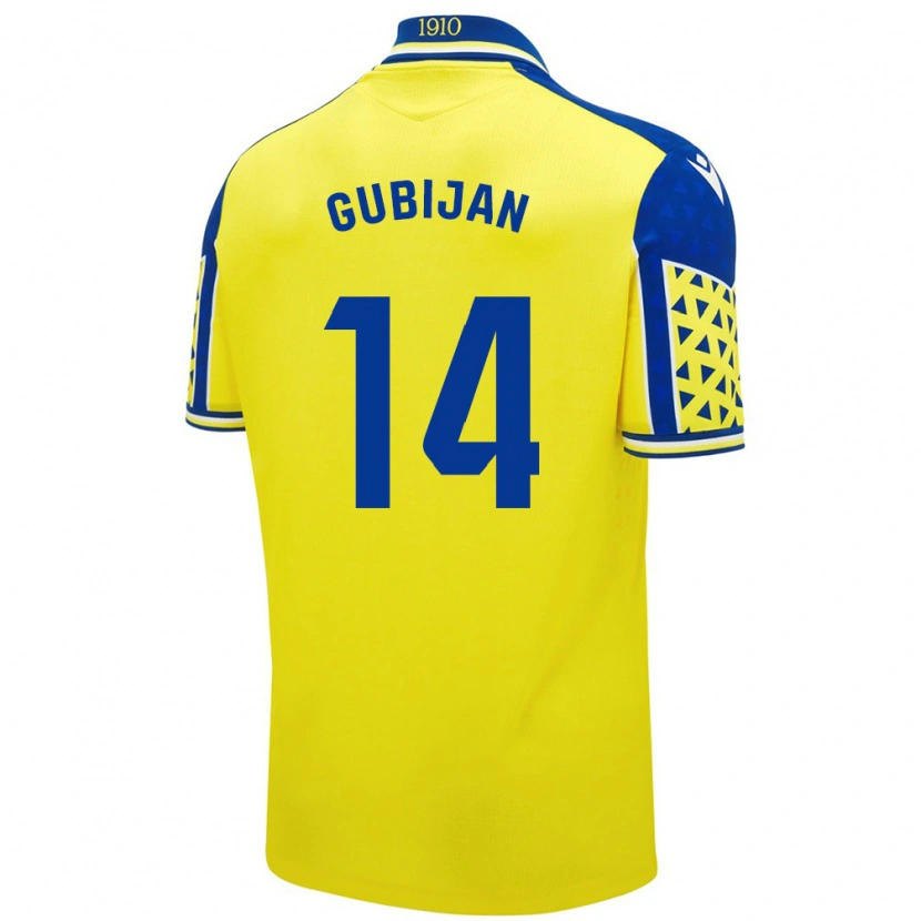 Danxen Kid Lovro Gubijan #14 Yellow Blue Home Jersey 2024/25 T-Shirt