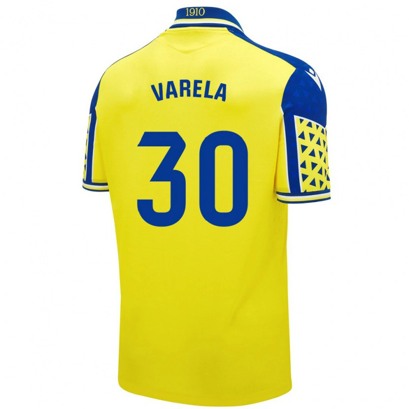 Danxen Kid Brandon Varela #30 Yellow Blue Home Jersey 2024/25 T-Shirt