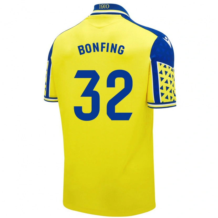 Danxen Kid Boubacar Bonfing #32 Yellow Blue Home Jersey 2024/25 T-Shirt