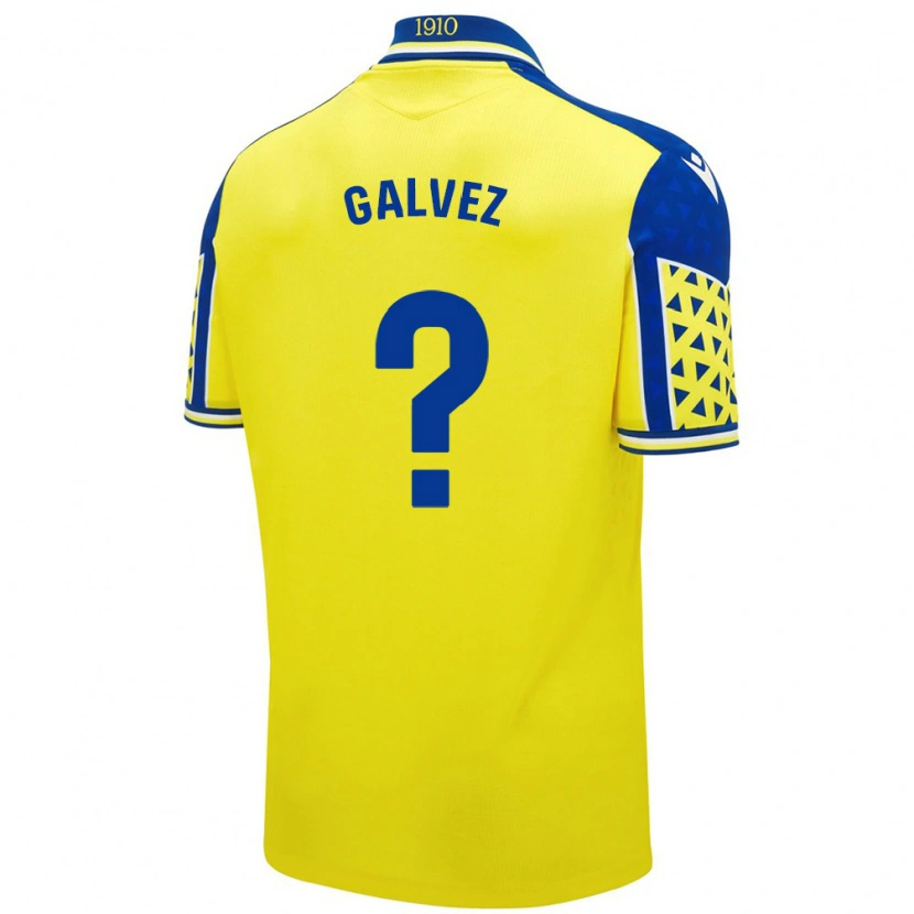 Danxen Kid Gonzalo Gálvez #0 Yellow Blue Home Jersey 2024/25 T-Shirt