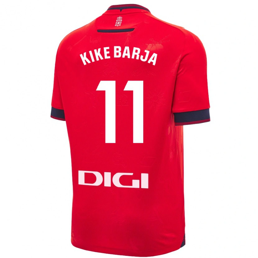 Danxen Kid Kike Barja #11 Red White Home Jersey 2024/25 T-Shirt