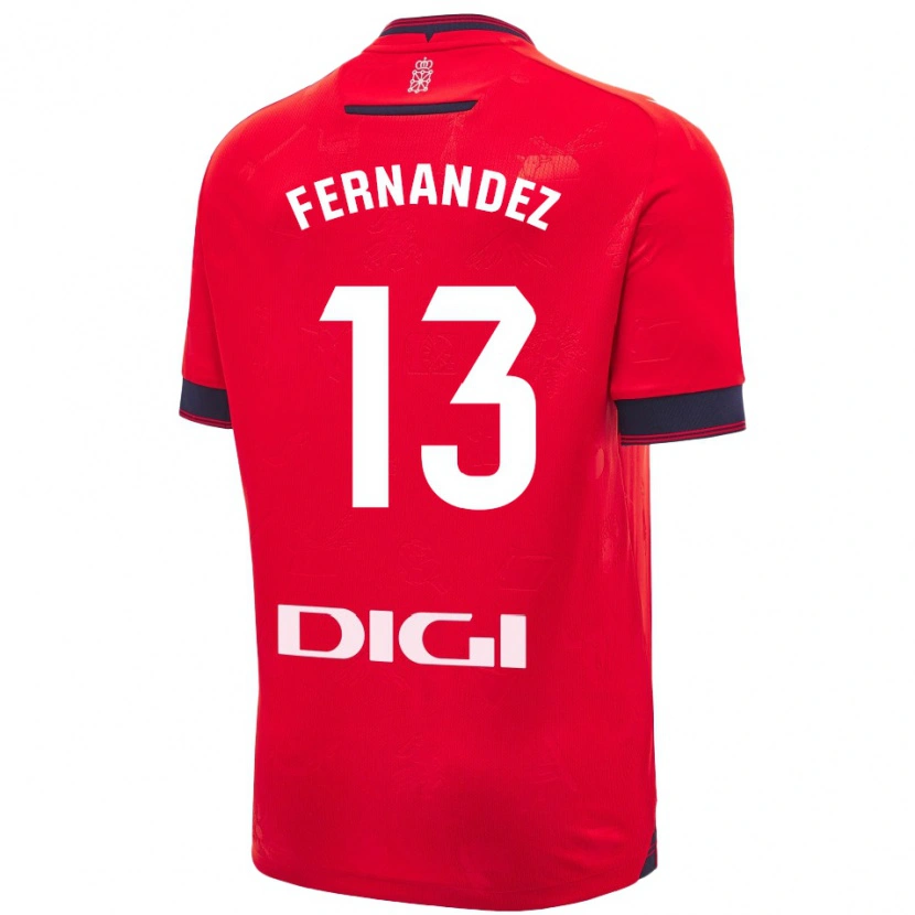 Danxen Kid Aitor Fernández #13 Red White Home Jersey 2024/25 T-Shirt