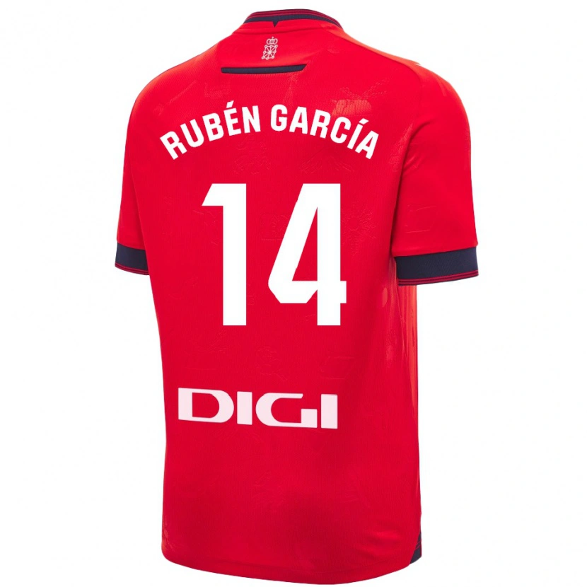 Danxen Kid Rubén García #14 Red White Home Jersey 2024/25 T-Shirt