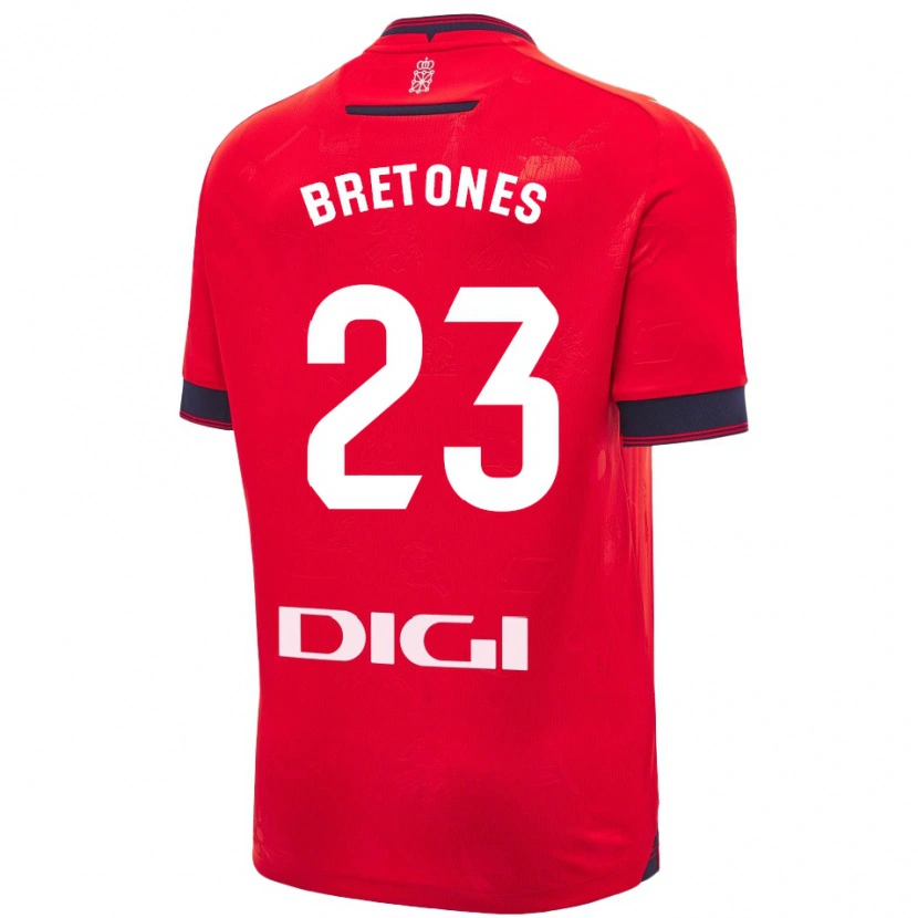 Danxen Kid Abel Bretones #23 Red White Home Jersey 2024/25 T-Shirt