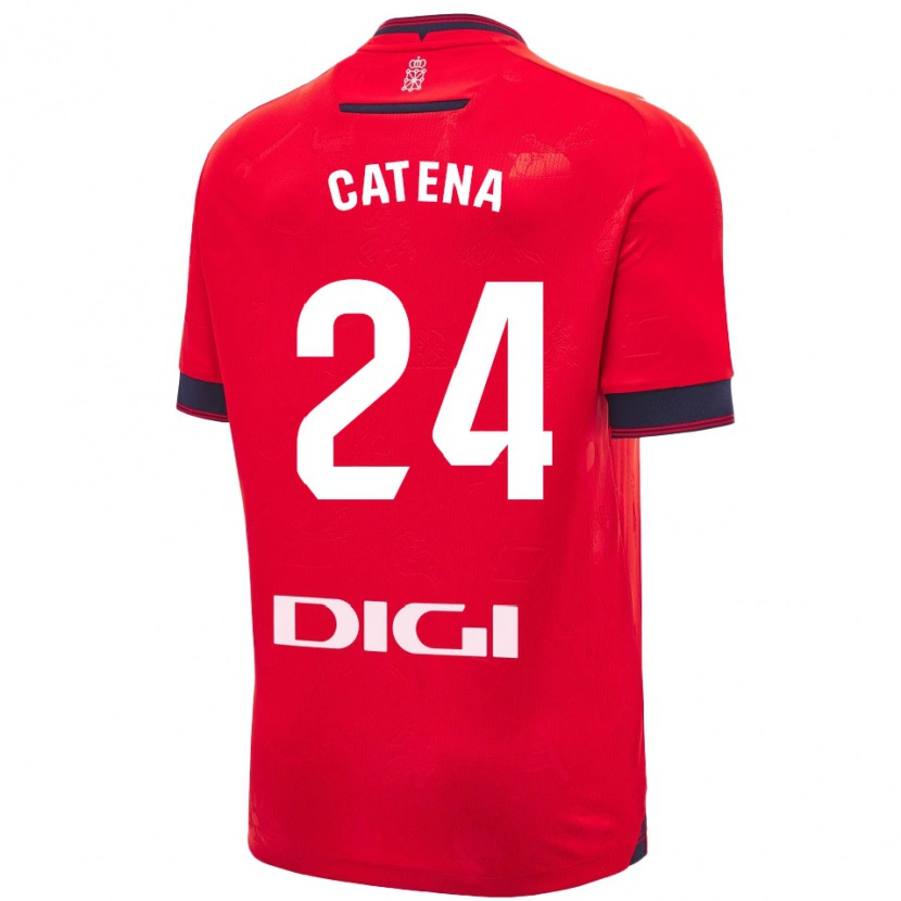 Danxen Kid Alejandro Catena #24 Red White Home Jersey 2024/25 T-Shirt