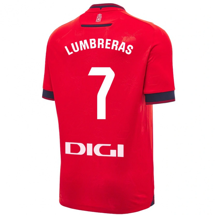 Danxen Kid Carlos Lumbreras #7 Red White Home Jersey 2024/25 T-Shirt