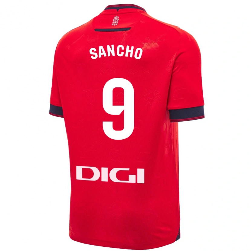 Danxen Kid Dani Sancho #9 Red White Home Jersey 2024/25 T-Shirt