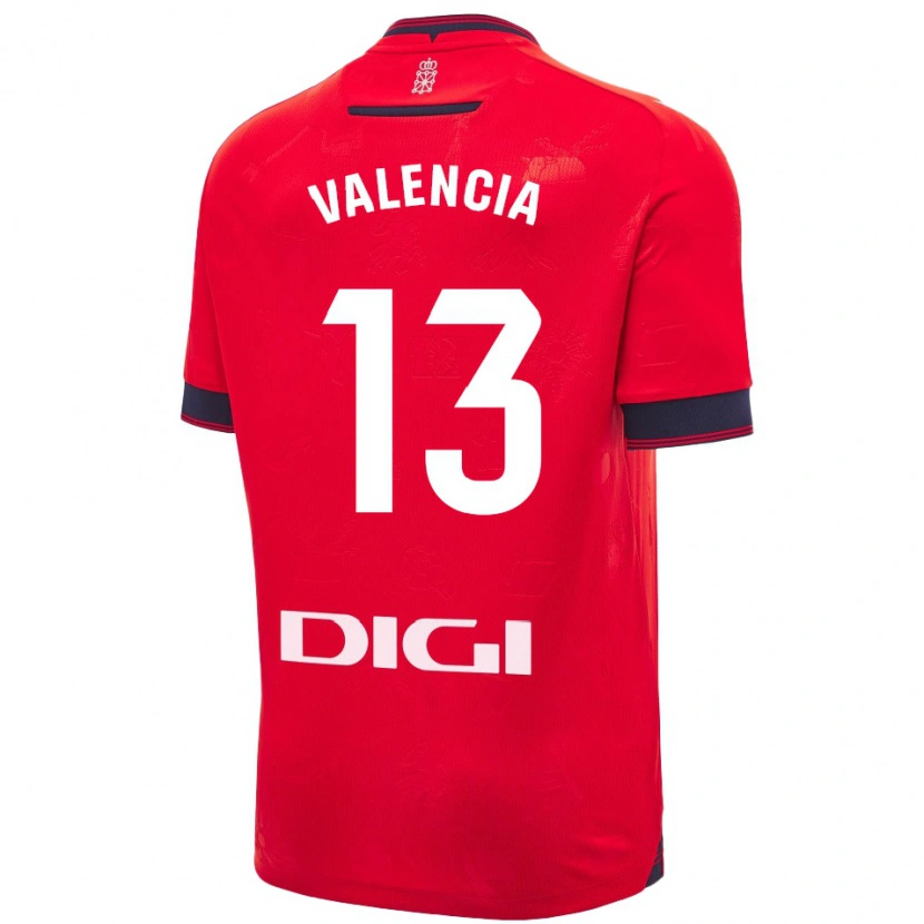 Danxen Kid Pablo Valencia #13 Red White Home Jersey 2024/25 T-Shirt