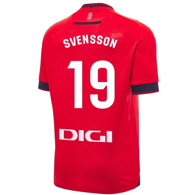 Danxen Kid Max Svensson #19 Red White Home Jersey 2024/25 T-Shirt