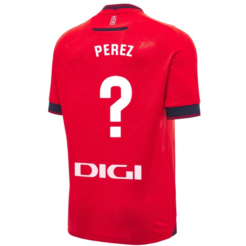 Danxen Kid Bruno Pérez #0 Red White Home Jersey 2024/25 T-Shirt