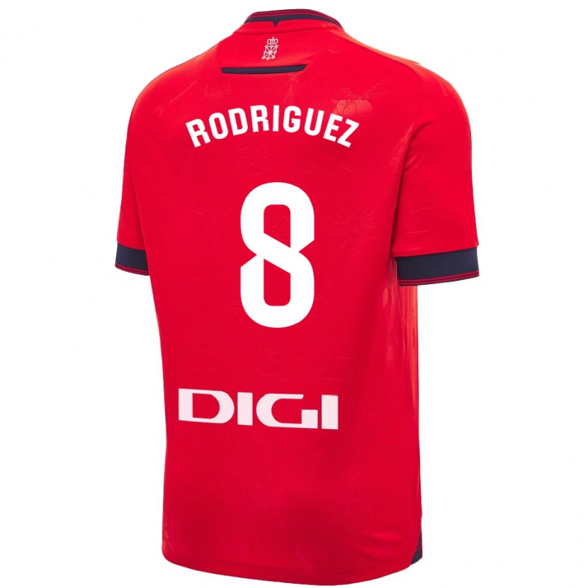 Danxen Kid Vanessa Rodríguez Iribarren #8 Red White Home Jersey 2024/25 T-Shirt