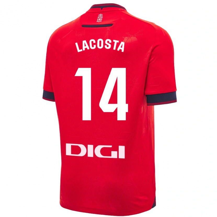 Danxen Kid Iara Lacosta Sanchez #14 Red White Home Jersey 2024/25 T-Shirt