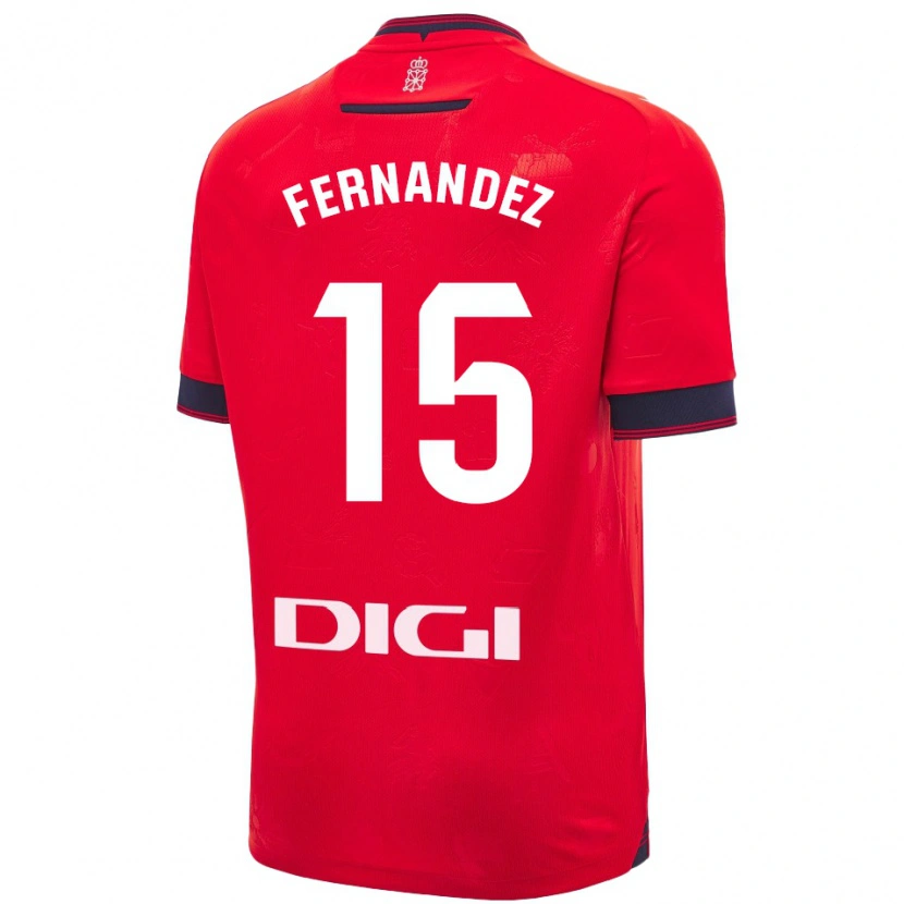 Danxen Kid Leyre Fernández Sánchez #15 Red White Home Jersey 2024/25 T-Shirt