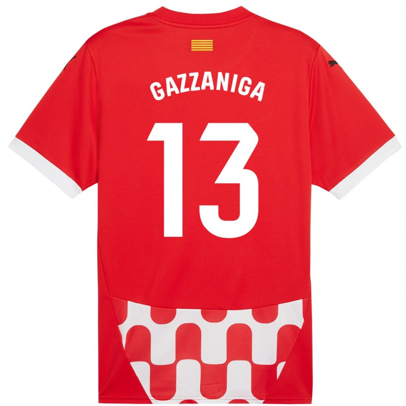 Danxen Kid Paulo Gazzaniga #13 Red White Home Jersey 2024/25 T-Shirt