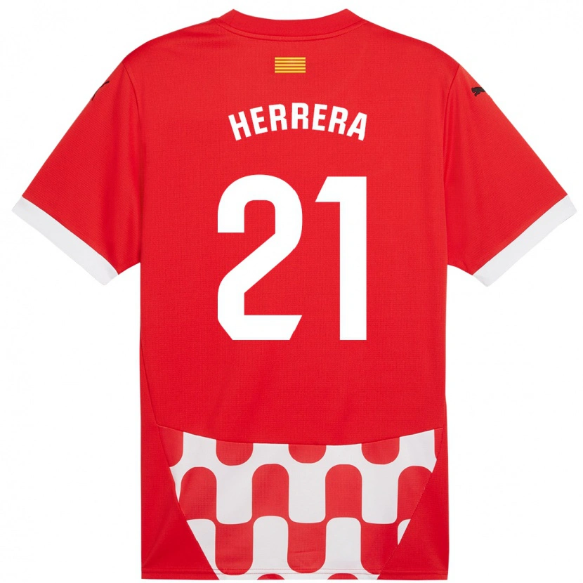 Danxen Kid Yangel Herrera #21 Red White Home Jersey 2024/25 T-Shirt