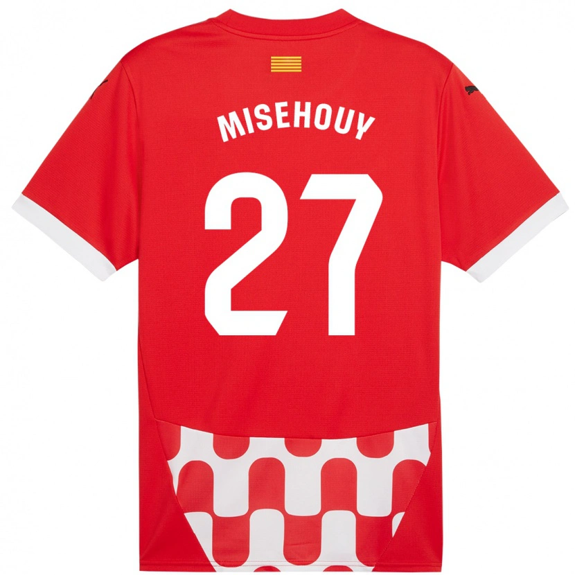 Danxen Kid Gabriel Misehouy #27 Red White Home Jersey 2024/25 T-Shirt