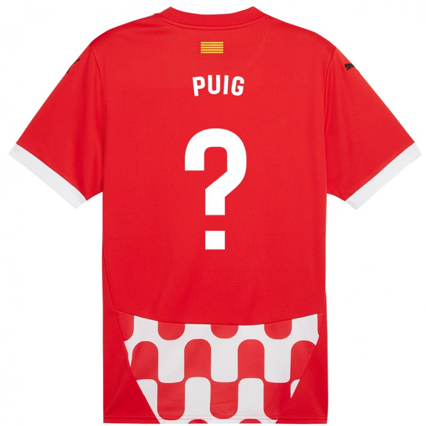 Danxen Kid Sergi Puig #0 Red White Home Jersey 2024/25 T-Shirt