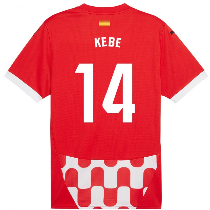 Danxen Kid Moussa Kébé #14 Red White Home Jersey 2024/25 T-Shirt