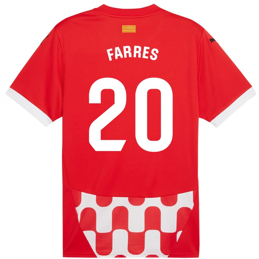 Danxen Kid Biel Farrés #20 Red White Home Jersey 2024/25 T-Shirt