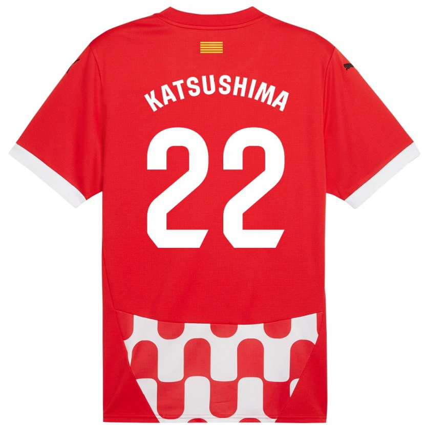 Danxen Kid Shinnosuke Katsushima #22 Red White Home Jersey 2024/25 T-Shirt