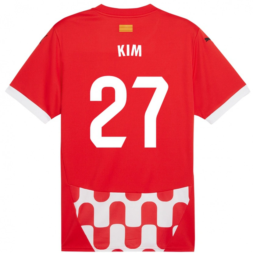 Danxen Kid Min-Su Kim #27 Red White Home Jersey 2024/25 T-Shirt