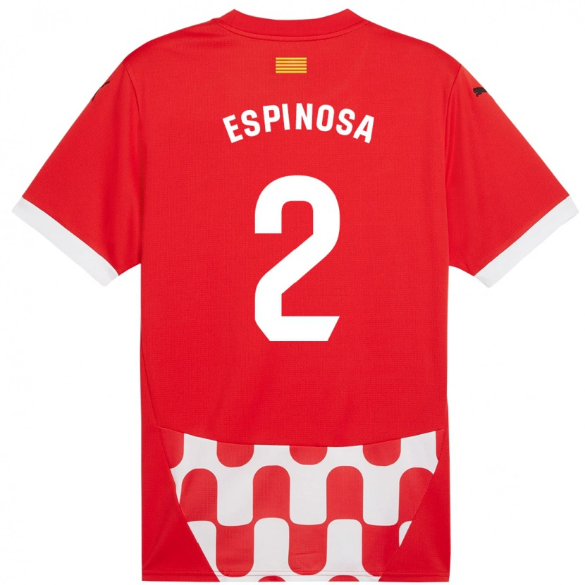 Danxen Kid Bernardo Espinosa #2 Red White Home Jersey 2024/25 T-Shirt