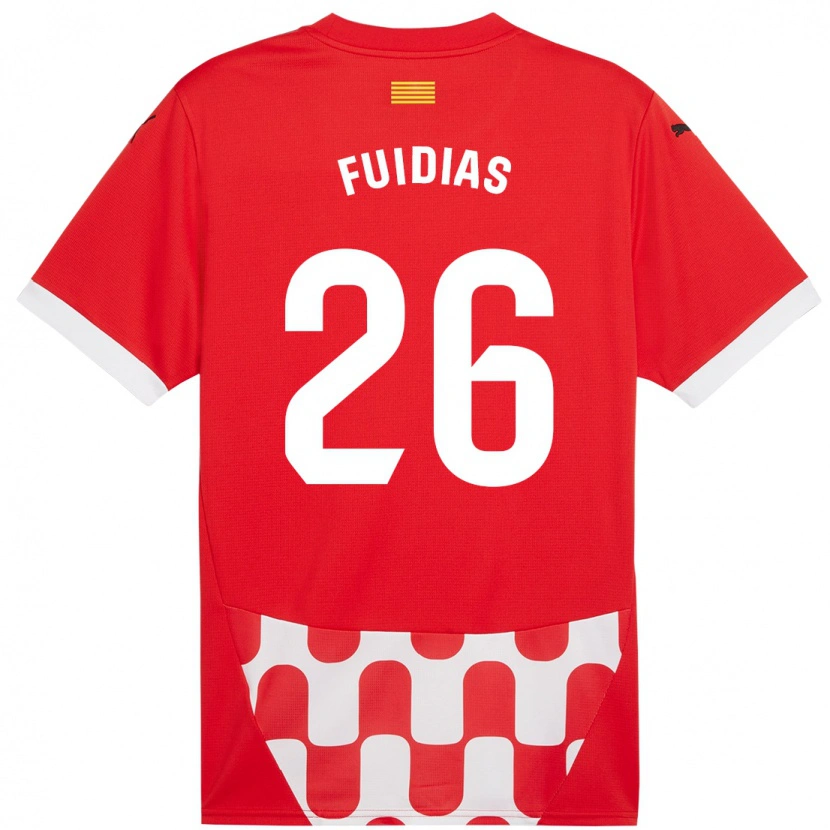 Danxen Kid Toni Fuidias #26 Red White Home Jersey 2024/25 T-Shirt