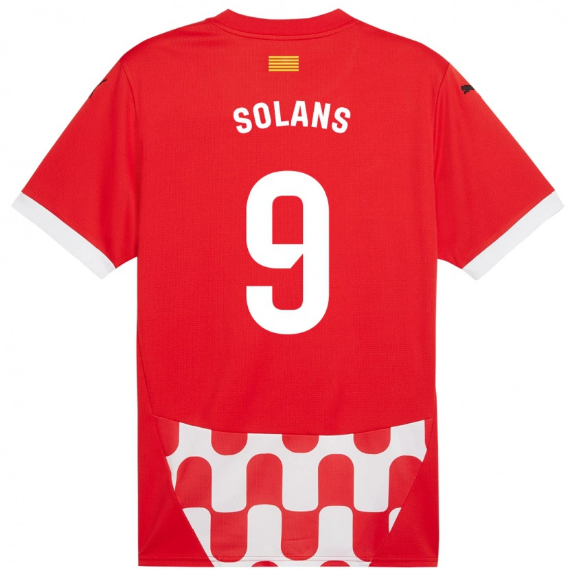 Danxen Kid Sergi Solans #9 Red White Home Jersey 2024/25 T-Shirt