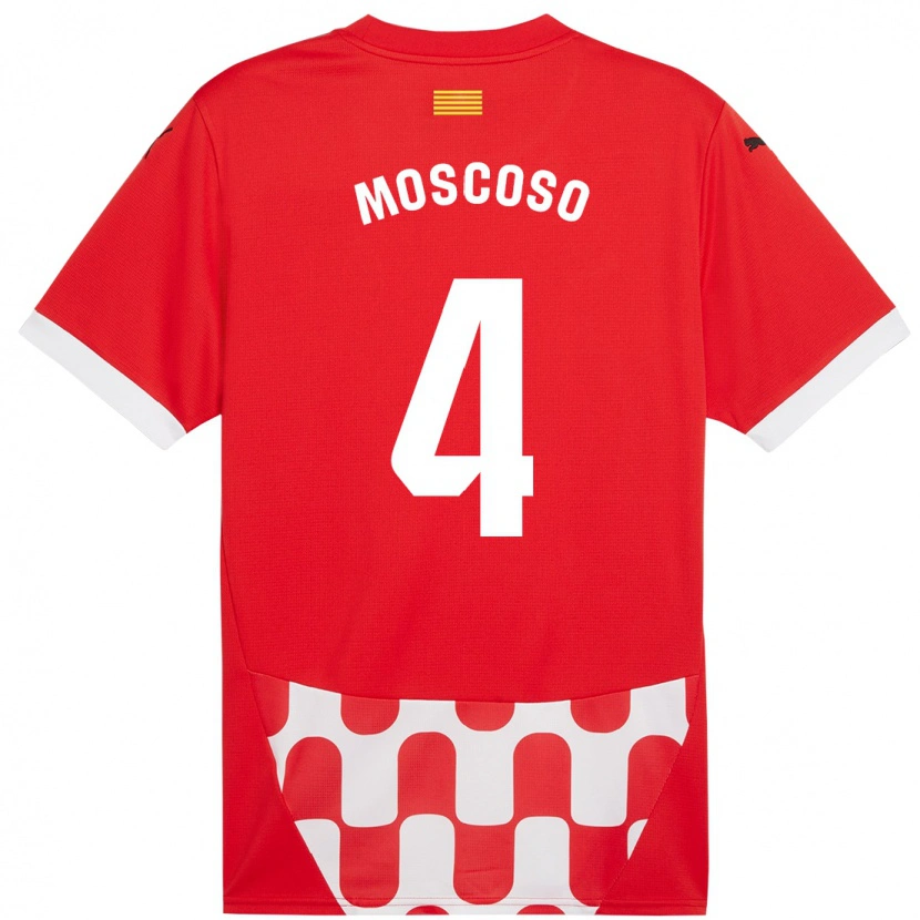 Danxen Kid Miriam Moscoso #4 Red White Home Jersey 2024/25 T-Shirt