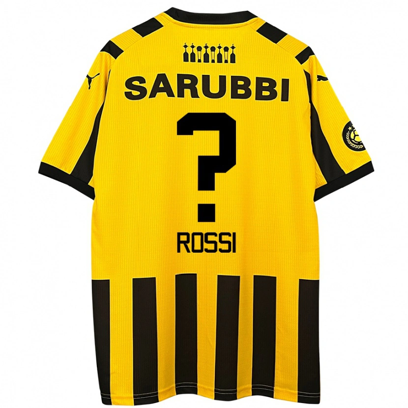 Danxen Kid Nicolás Rossi #0 Yellow Black Home Jersey 2024/25 T-Shirt