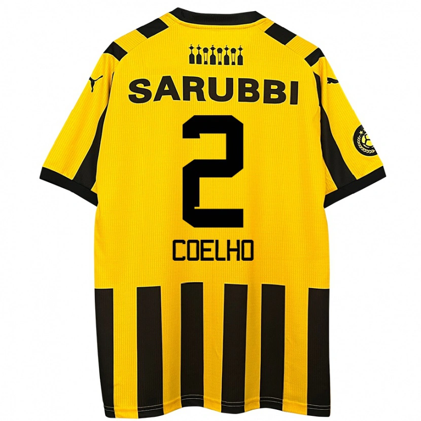 Danxen Kid Léo Coelho #2 Yellow Black Home Jersey 2024/25 T-Shirt