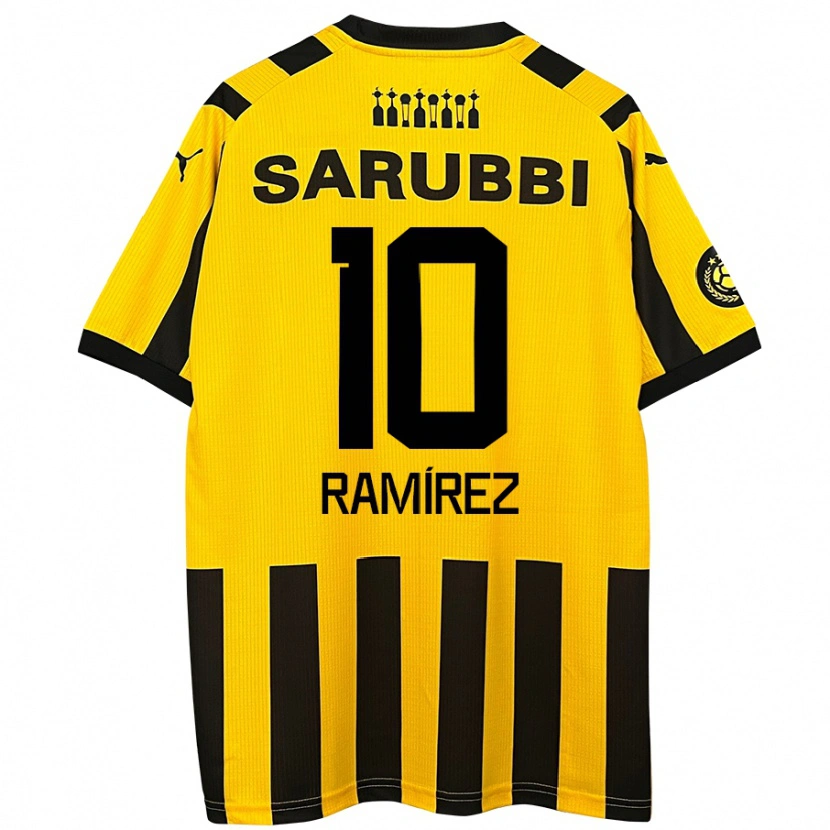 Danxen Kid Gastón Ramírez #10 Yellow Black Home Jersey 2024/25 T-Shirt