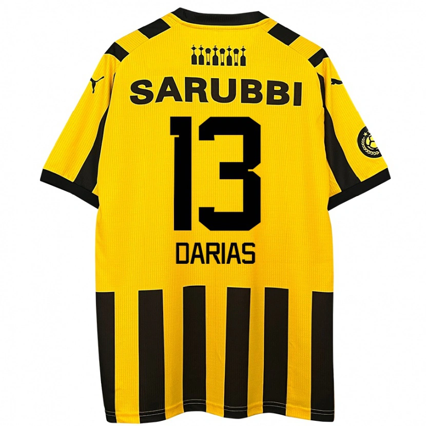 Danxen Kid Eduardo Darias #13 Yellow Black Home Jersey 2024/25 T-Shirt