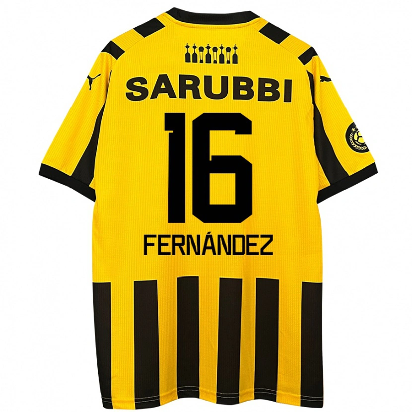 Danxen Kid Adrián Fernández #16 Yellow Black Home Jersey 2024/25 T-Shirt