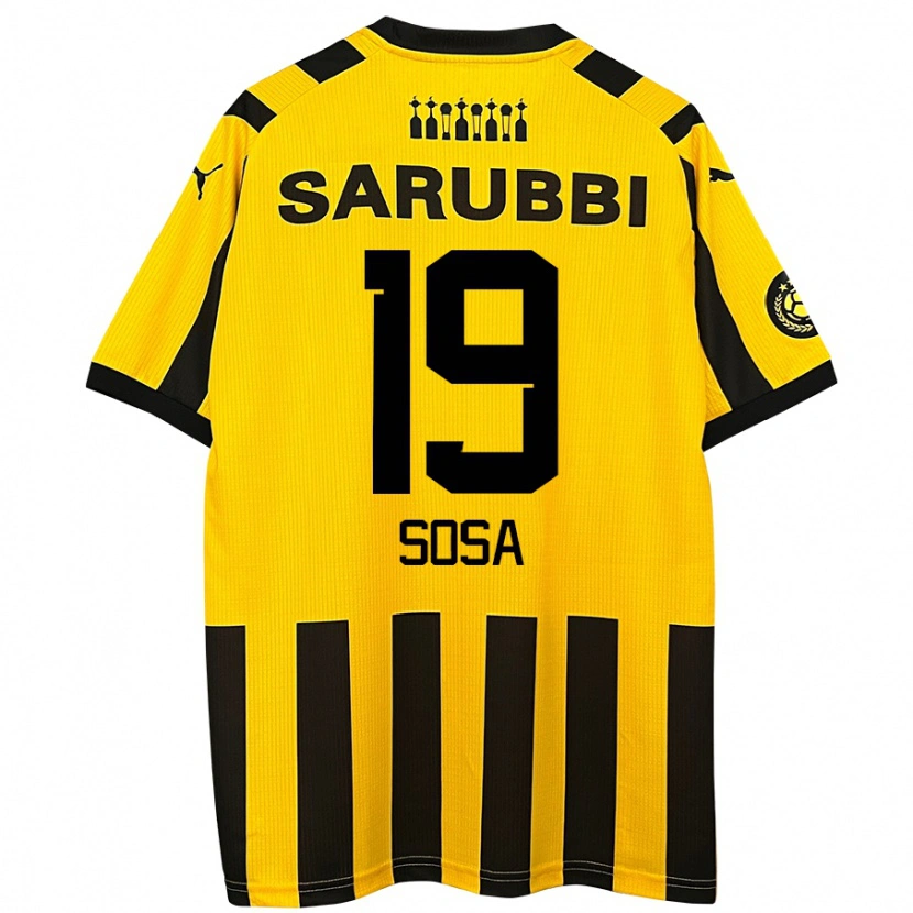 Danxen Kid Diego Sosa #19 Yellow Black Home Jersey 2024/25 T-Shirt