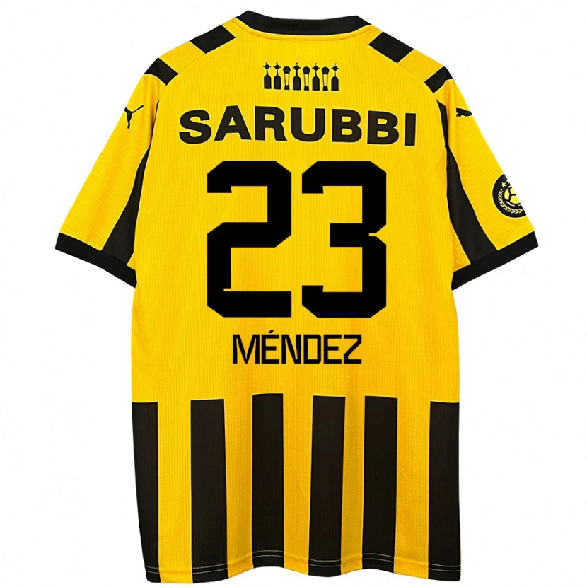 Danxen Kid Javier Méndez #23 Yellow Black Home Jersey 2024/25 T-Shirt