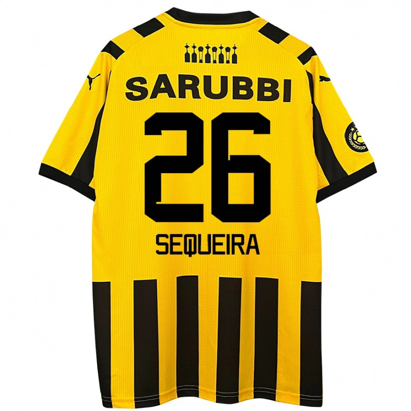 Danxen Kid Leonardo Sequeira #26 Yellow Black Home Jersey 2024/25 T-Shirt