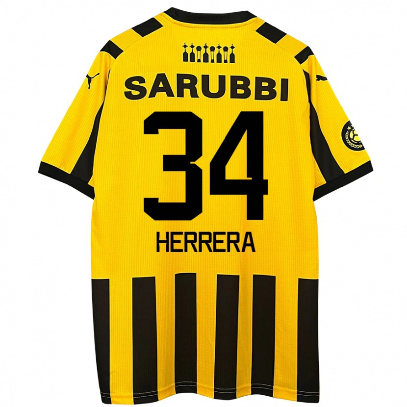 Danxen Kid Nahuel Herrera #34 Yellow Black Home Jersey 2024/25 T-Shirt