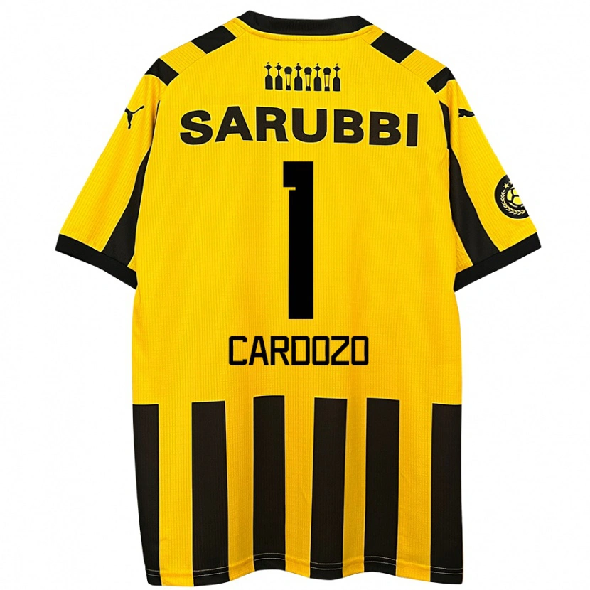 Danxen Kid Thiago Cardozo #1 Yellow Black Home Jersey 2024/25 T-Shirt