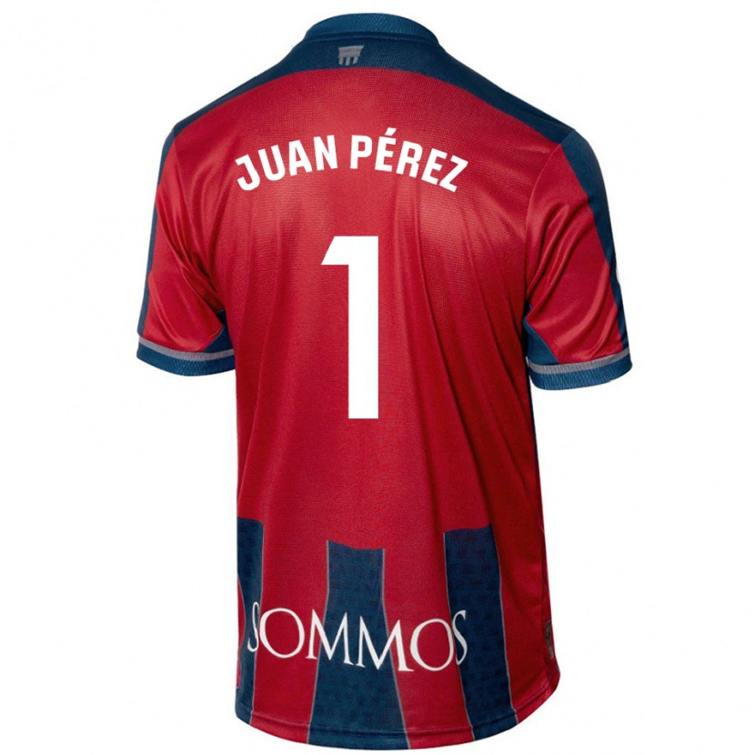 Danxen Kid Juan Pérez #1 Red Blue Home Jersey 2024/25 T-Shirt