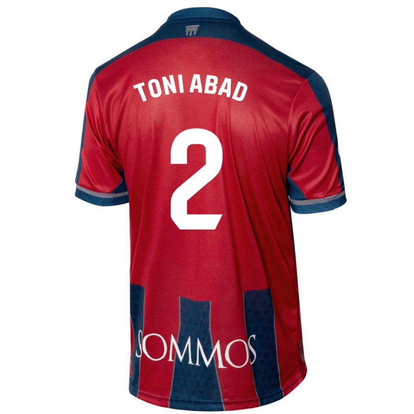 Danxen Kid Toni Abad #2 Red Blue Home Jersey 2024/25 T-Shirt