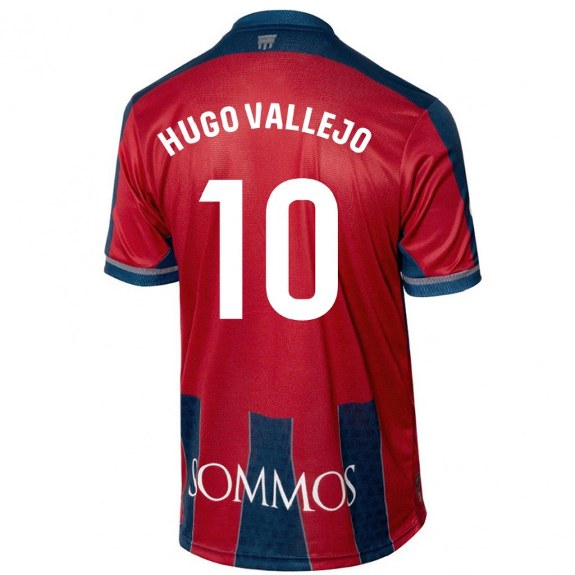 Danxen Kid Hugo Vallejo #10 Red Blue Home Jersey 2024/25 T-Shirt